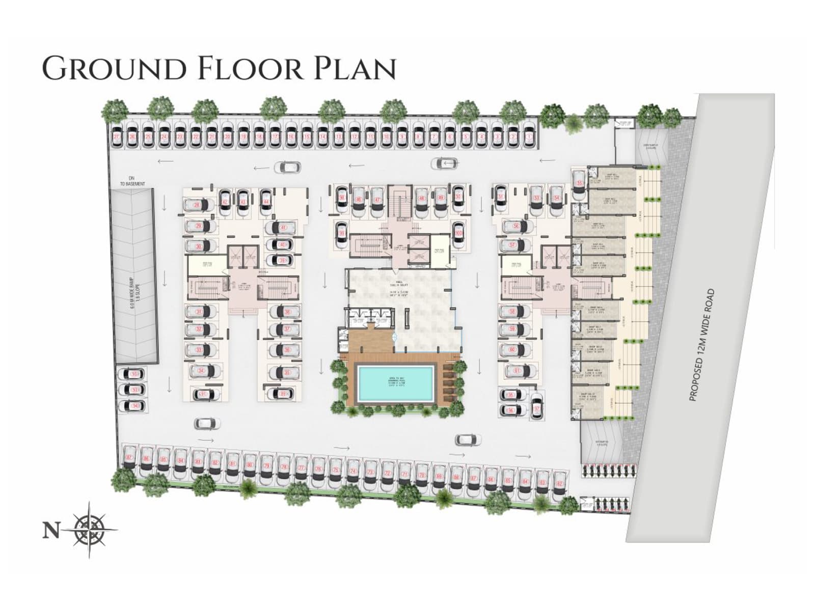 Millennium Towers floor plan layout